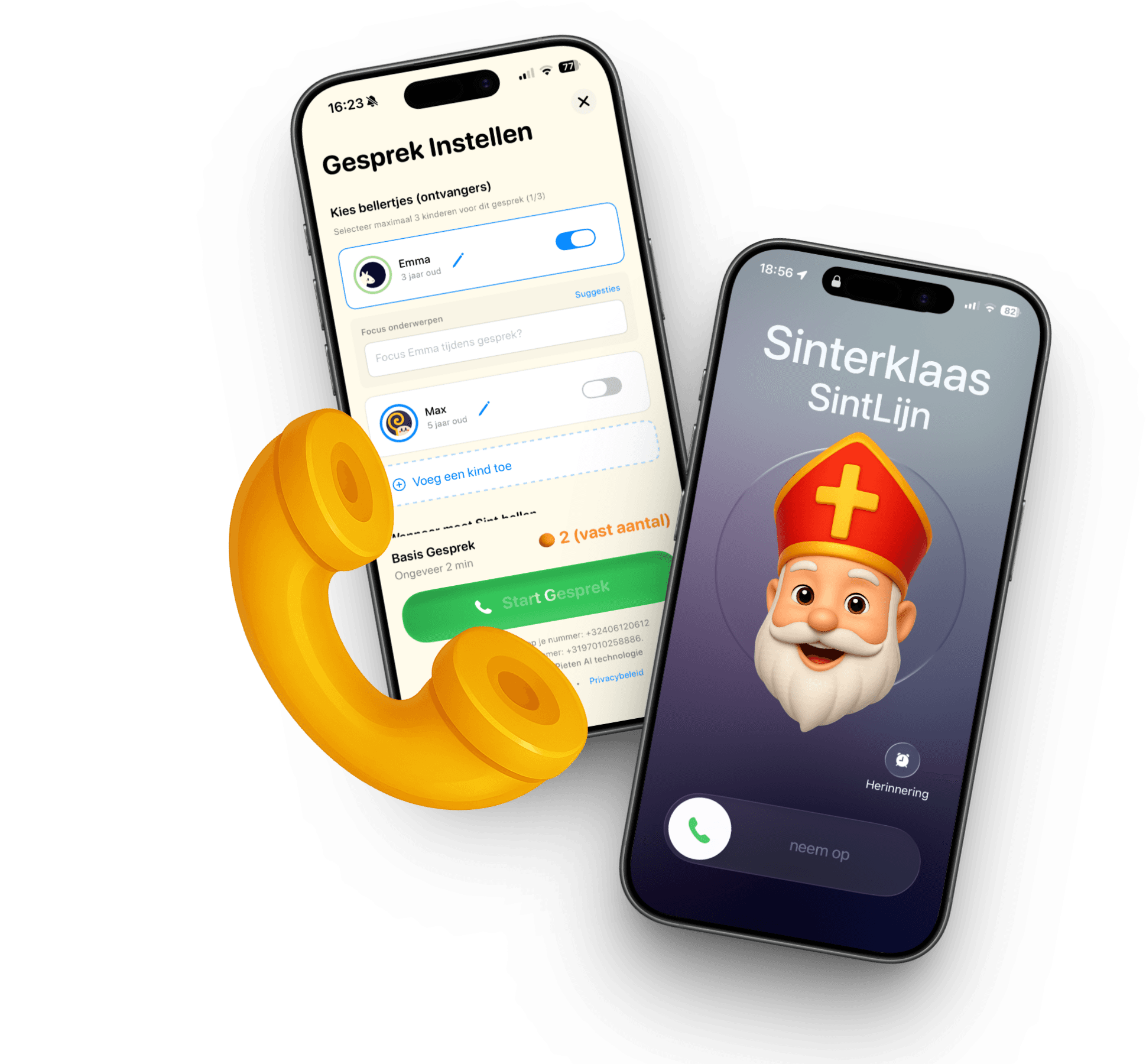 SintLijn app - Sinterklaas bellen met je kind